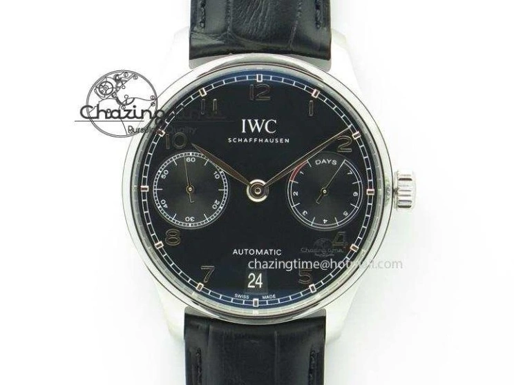 MIROTIME 0217 Portuguese Tourbillon IW5046 RG ZF Best Edition White Dial on Brown Leather Strap UrbanStyle 7144